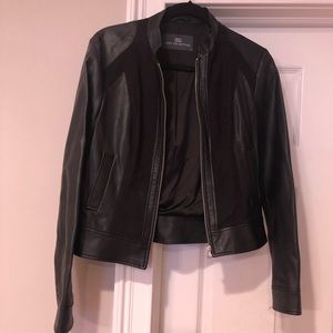 Black Leather and Suede Jacket